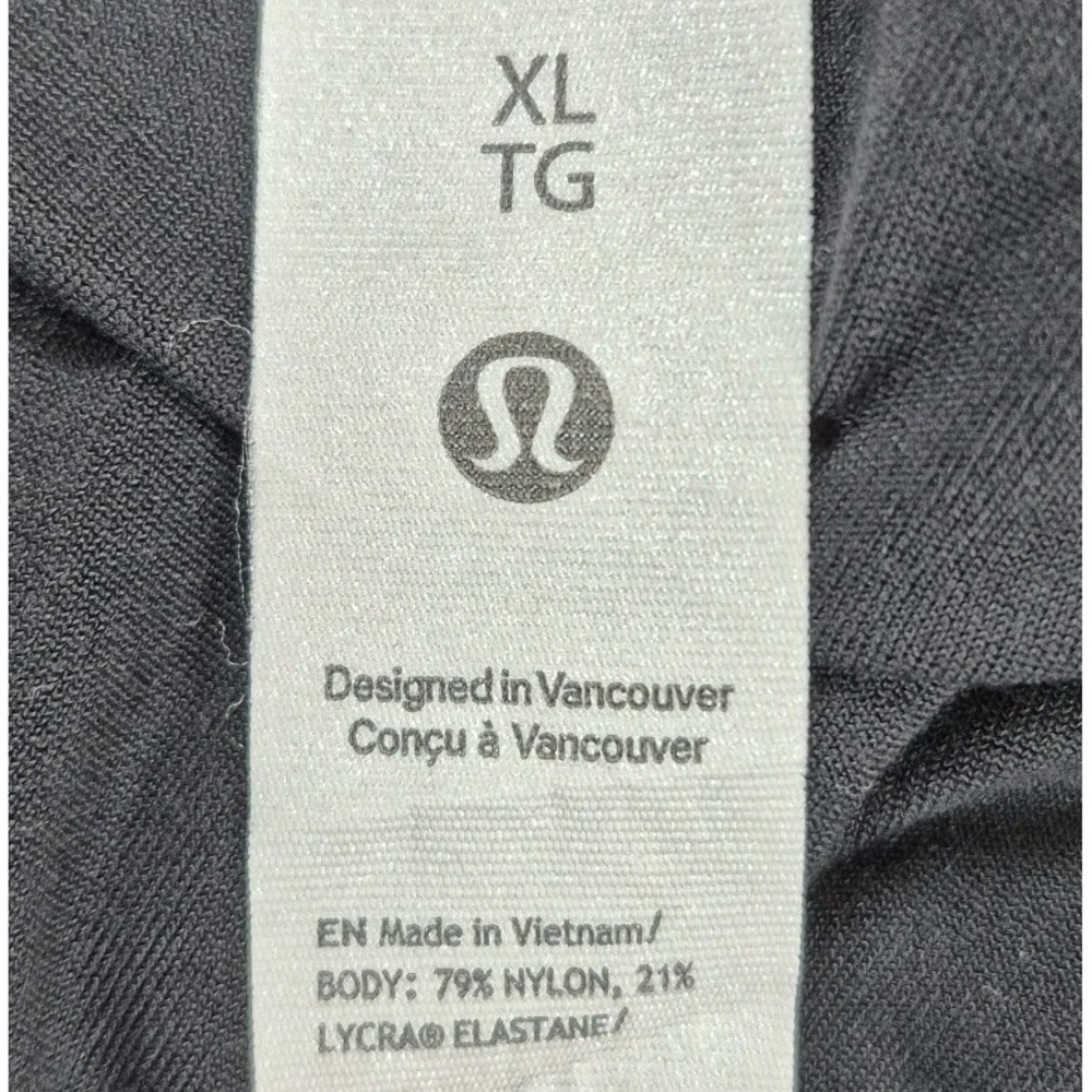 Lululemon Wundermost Ultra-Soft Nulu‎ Square-Neck Long-Sleeve Bodysuit XL Black - Picture 3 of 9